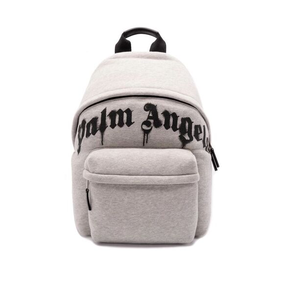 Palm Angels Men `Spray Curved Logo` Backpack - Picture 1 of 5